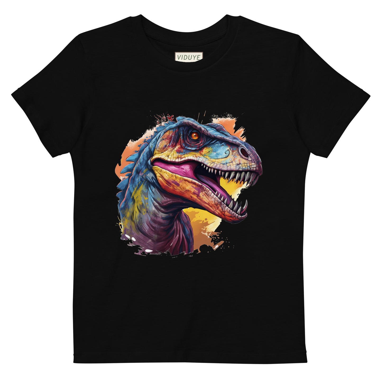 Kinder Dino T-Shirt - 100% Bio Baumwolle